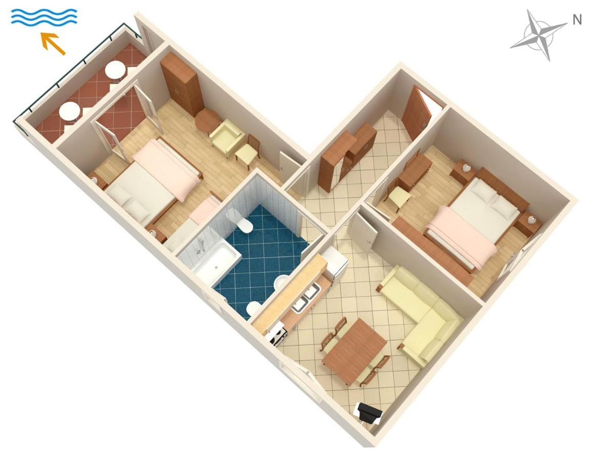 Apartments By The Sea Turanj, Biograd - 6445 Екстер'єр фото